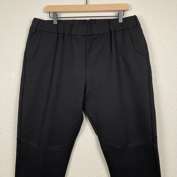 Orttu New York Jersey Pants Black XXL Slim Fit Elastic Waist Active Grunge - Picture 7 of 15